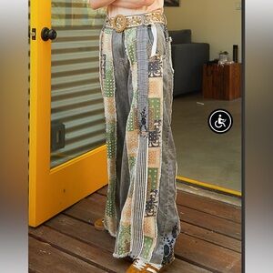 POL Multicolor Patchwork Women Jeans